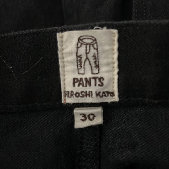 Hiroshi Kato Jean 30 X 30 Men’s Black Made in USA - Picture 7 of 9